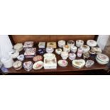 A collection of trinket boxes including Vienna signed 'Boucher' etc, approx (30).