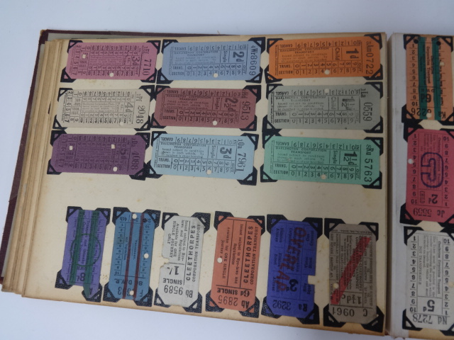 An interesting collection of original tram tickets in album, approximately 200. - Bild 12 aus 12
