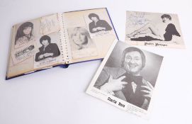 An album of signatures including Bonnie Langford, Anita Harris, Charlie Daze etc.