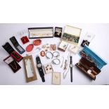 Large collection of costume jewellery, vintage watches etc.