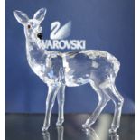 Swarovski Crystal, Deer, boxed.