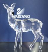 Swarovski Crystal, Deer, boxed.