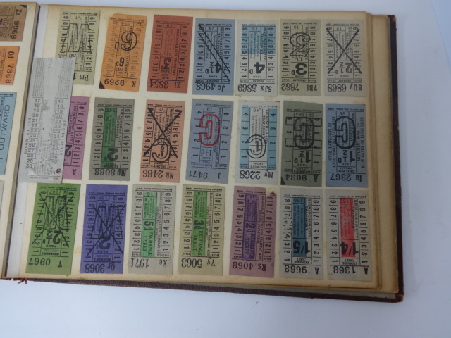 An interesting collection of original tram tickets in album, approximately 200. - Bild 6 aus 12