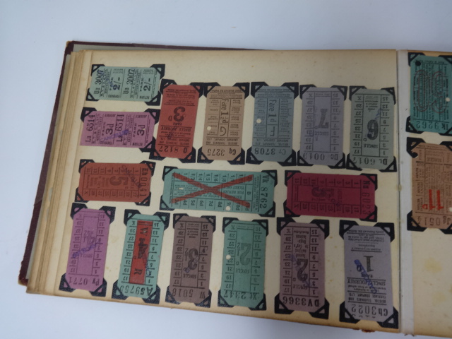 An interesting collection of original tram tickets in album, approximately 200. - Bild 10 aus 12