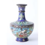 A cloisonné enamelled vase, height 16cm.