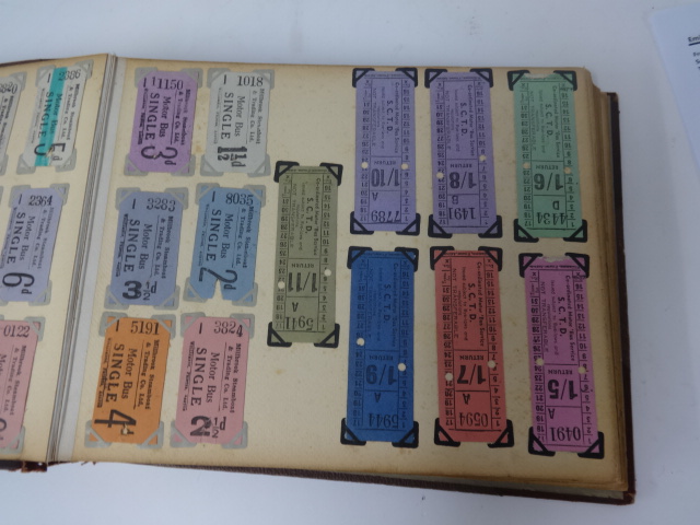 An interesting collection of original tram tickets in album, approximately 200. - Bild 9 aus 12