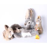 Four Steiff soft toys including 'Rabbit' (4).