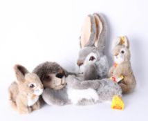 Four Steiff soft toys including 'Rabbit' (4).