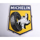 Michelin enamelled sign, height 42cm.