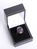 An 14ct single stone ring set with Alexandrite?