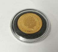 A QEII, proof, gold sovereign, 1998,