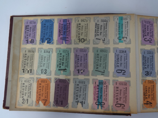 An interesting collection of original tram tickets in album, approximately 200. - Bild 8 aus 12