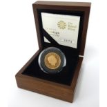 Royal Mint, QEII, proof, gold sovereign, 2011, boxed.