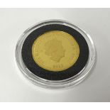 Royal Mint, QEII, proof, gold sovereign, 2013, Commemorating the birth of Prince George of Cambridge