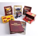 A large collection of boxed and loose diecast model cars including 'Models of Yesteryear'.