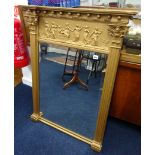 Gilt framed mirror.