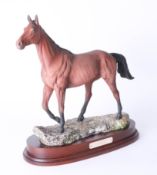 Royal Doulton, Arkle model limited edition with certificate, height 33cm including wood plinth.