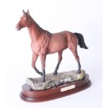 Royal Doulton, Arkle model limited edition with certificate, height 33cm including wood plinth.