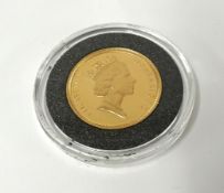 A QEII, proof, gold sovereign, 1987.