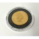 A QEII, proof, gold sovereign, 1987.