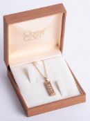 A 2007 Clogau 9ct mixed gold ingot, limited edition, boxed.