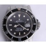 Rolex, a 1987 gents stainless steel Oyster Perpetual Submariner wristwatch, model 16800, with later