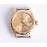 Rolex, an 18ct ladies Oyster Perpetual Datejust wristwatch (head only).