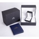 The Leo Diamond, a platinum diamond solitaire ring, approx 20 pts, ring size K, boxed.