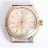 Rolex, Oyster Speedking, a vintage gents 9ct manual wind wristwatch, diameter 29mm.