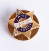 Toye & Co Ltd, an 18ct diamond set pin (