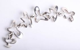 Georg Jensen, 'Splash', a Danish Sterling silver bracelet designed by Henning Koppel, numbered