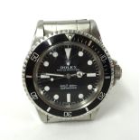 Rolex, a 1978 Oyster Perpetual Submariner, model 5513, serial number 5501974, with green wallet