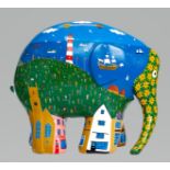 'Elmer Comes to Plymouth' by Brian Pollard. Sponsored by PFK Francis Clark