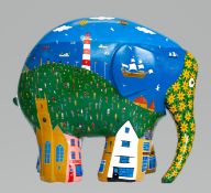 'Elmer Comes to Plymouth' by Brian Pollard. Sponsored by PFK Francis Clark