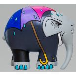 'Umbrelliephant' by Jenny Leonard. Sponsored by One Less Worry Payroll Services