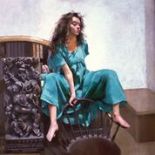 Published by The Lenkiewicz Archive, giclee on canvas, The Painter with Anna (IV) – green dress.