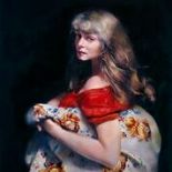 Published by The Lenkiewicz Archive, giclee on canvas, Study of Fiorella. ca.1999 Non-Project A1 =