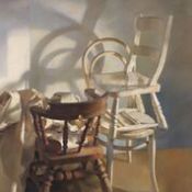 Published by The Lenkiewicz Archive, giclee on canvas, Still-Life (Three Chairs). 1981 Project