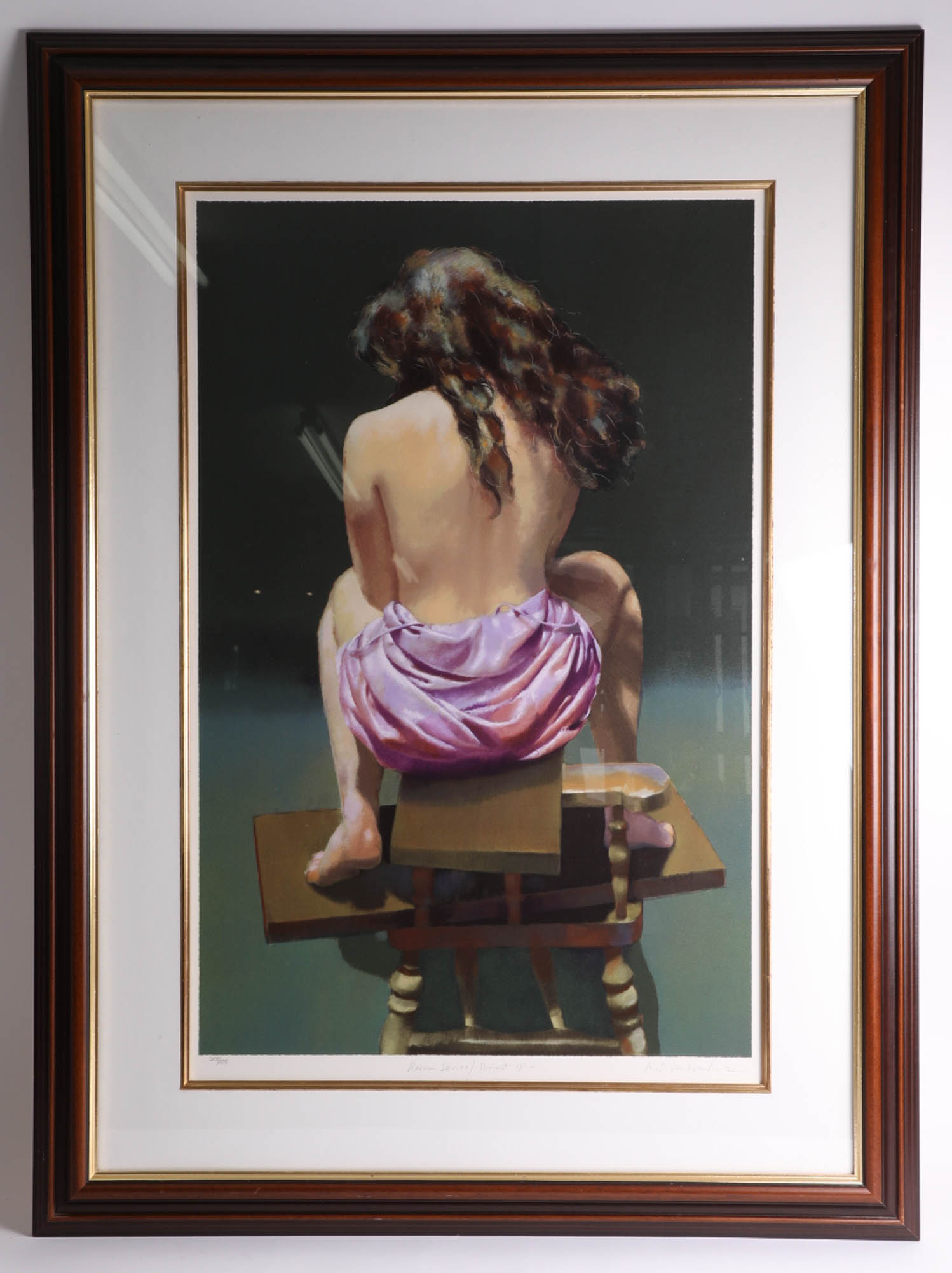 Robert Lenkiewicz (1941-2002), signed Limited Edition Print, 'Roxanne, Rear View', number 358/375,