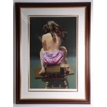 Robert Lenkiewicz (1941-2002), signed Limited Edition Print, 'Roxanne, Rear View', number 358/375,