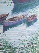 Screen print 'Rowing Boats I', l