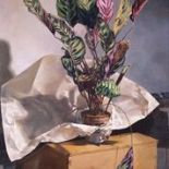 Published by The Lenkiewicz Archive, giclee on canvas, Still-Life (Prayer Plant). 1981 Project