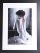 Anthony Orme, 'Rear View of Woman, Distant Dreams', original pastel, signed, frame size 55cm x