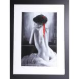Anthony Orme, 'Rear View of Woman, Distant Dreams', original pastel, signed, frame size 55cm x