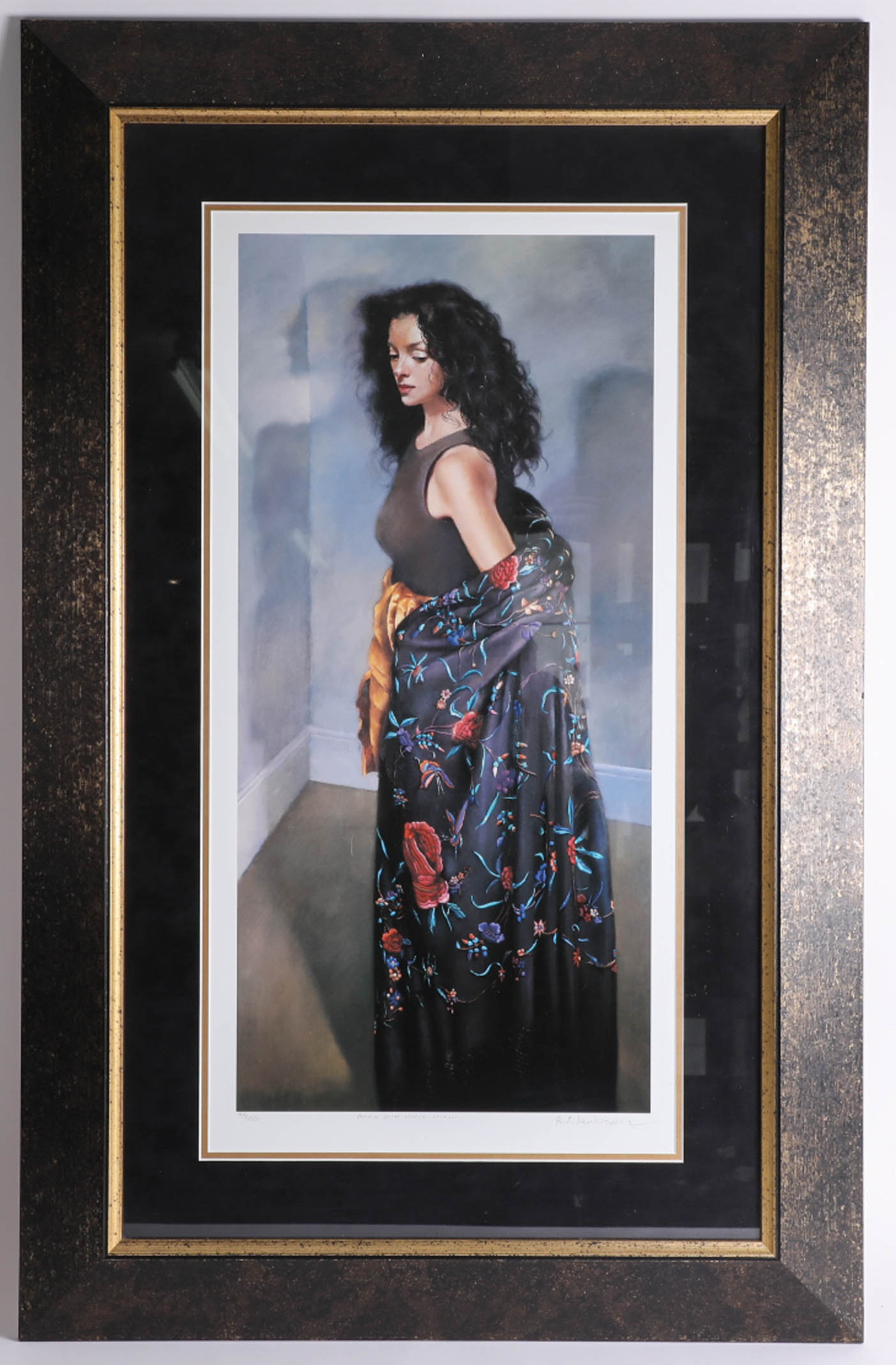 Robert Lenkiewicz (1941-2002), signed Limited Edition Print, 'Anna with Black Shawl', number 93/475,