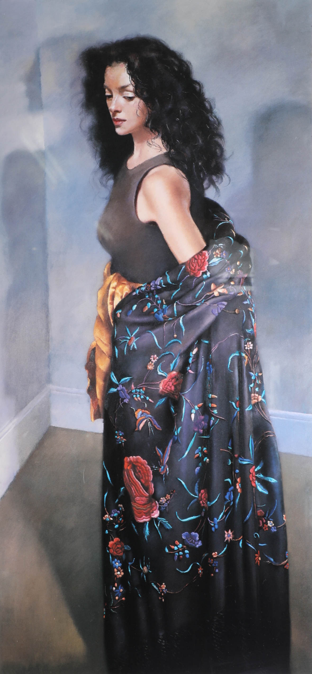 Robert Lenkiewicz (1941-2002), signed Limited Edition Print, 'Anna with Black Shawl', number 93/475, - Image 2 of 2