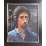 Piran Bishop, oil on canvas 'Self Portrait', signed verso, 58cm x 48cm (this is the Self Portrait