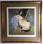 Robert Lenkiewicz (1941-2002) signed, Limited Edition Print, 'Esther Seated', number 134/475, with