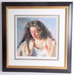 Robert Lenkiewicz (1941-2002), Limited Edition Print, 'Study of Anna', 148/750, with certificate,
