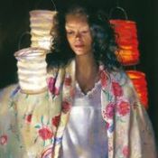 Published by The Lenkiewicz Archive, giclee on canvas, Paper Lanterns. 1995 Non-Project A1 = 844mm x